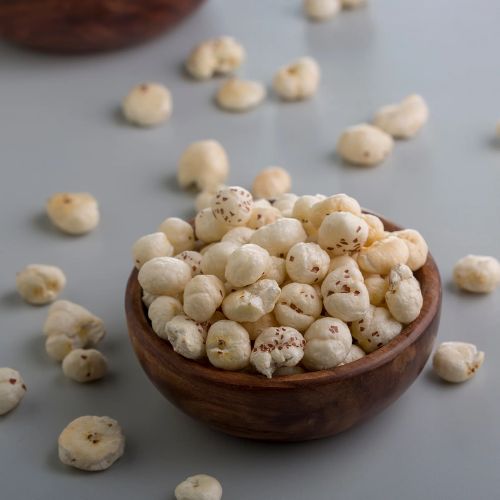 Gluten free healthy snacks Makhana saled plain roasted